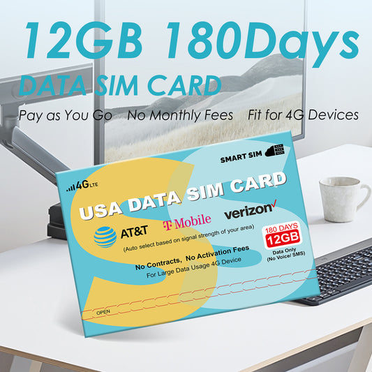 12GB for 180 Days Data SIM