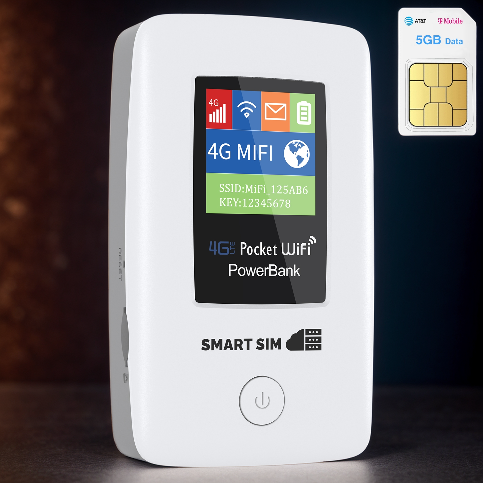 SmartSim 4G LTE WiFi Mobile Hotspot, USA &amp; International WiFi Travel P