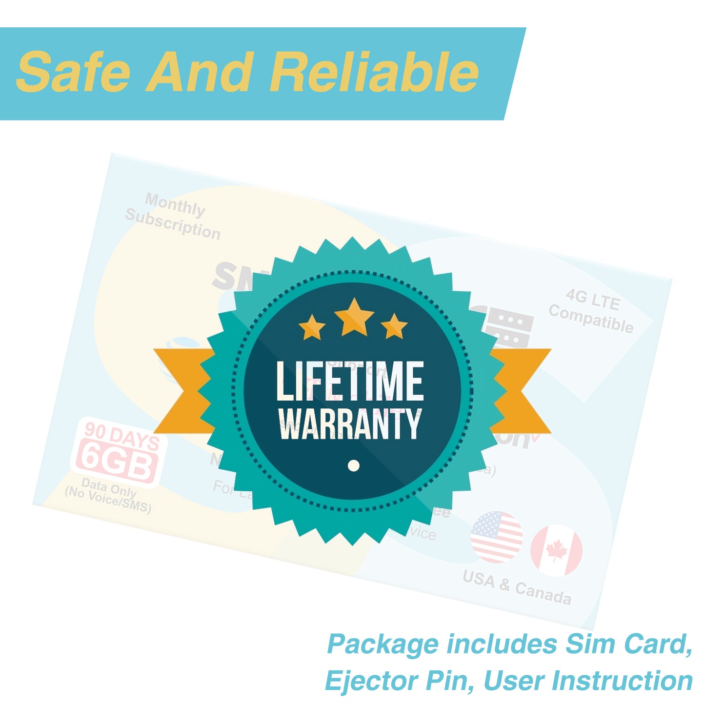 6GB for 90 DaysData only SIM Card