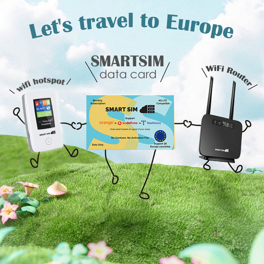 Europe Prepaid SIM Card|FREE 100MB