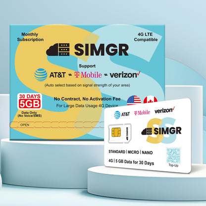 5GB for 30 Days Data SIM