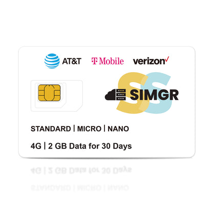 2GB for 30 Days Data SIM