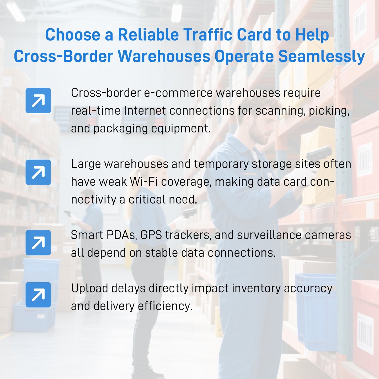 IoT Data SIM Cards for Smart Warehousing