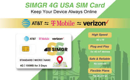 Prepaid Data SIM Card|Free 100MB |For any GPS devices